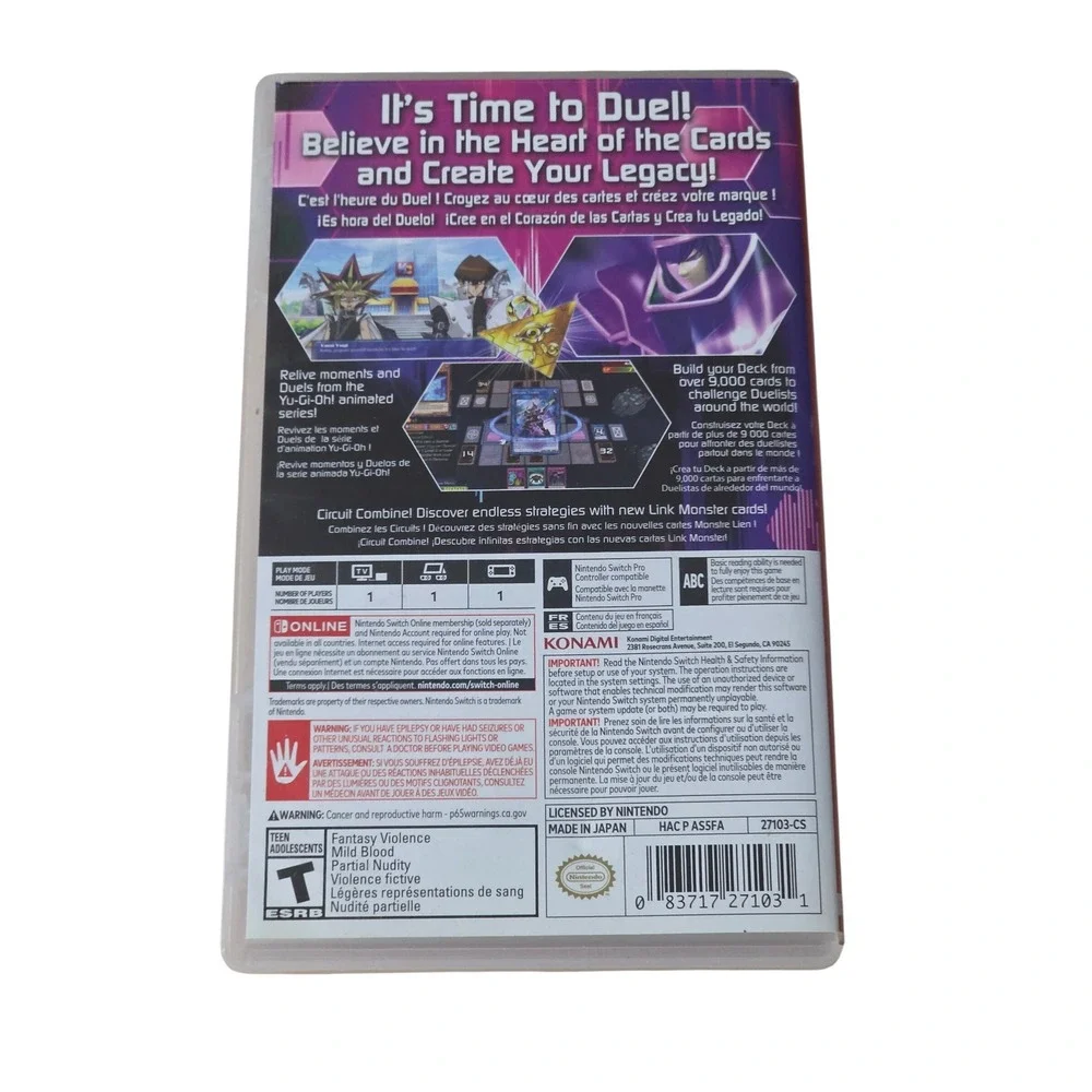 Yu-Gi-Oh Legacy of the Duelist Link Evolution Nintendo Switch Konami HAC-P-AS5FA